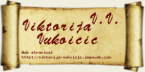 Viktorija Vukoičić vizit kartica